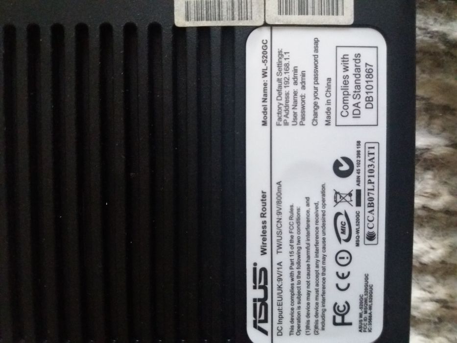 Router Asus WL-520 GC