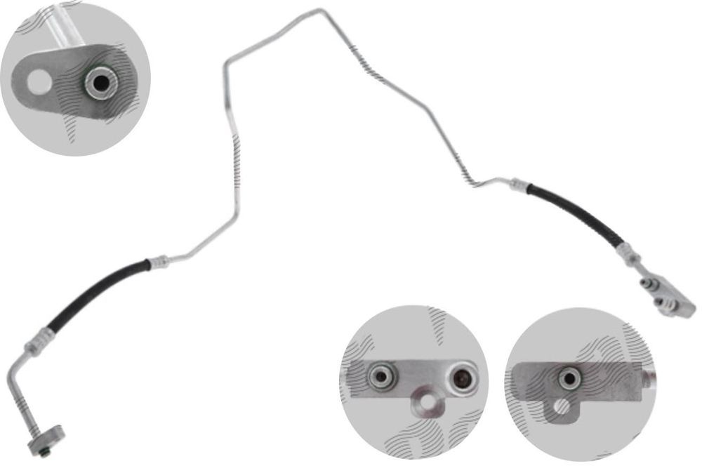 Conducta aer conditionat Citroen Jumper; Fiat Ducato; Peugeot Boxer 202014, 2.2 HDI, 2.2 MultiJet, 2.3 MultiJet, Material: aluminiu; cauciuc,