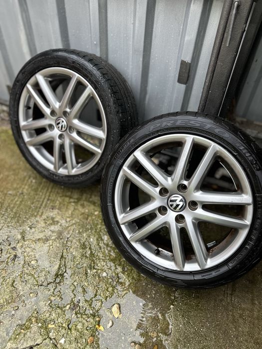 Jante VW 17” + anvelope vară 225/45 R17 Presto