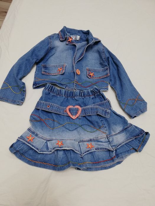 Детска пола и яке 25лв.дънкови