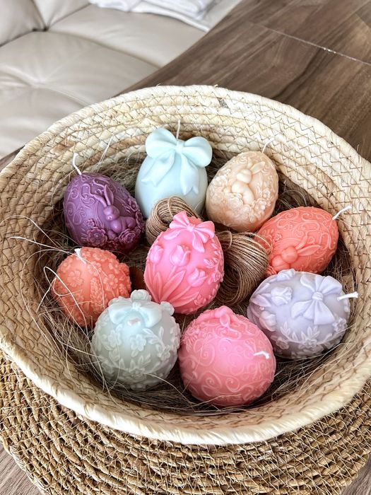 Натурални соеви свещи Великден Ароматни