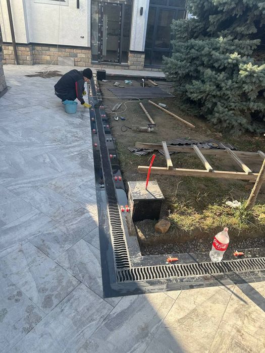 Пластик арик 12х10 см. Бассен, терасса ва брусчатка учун