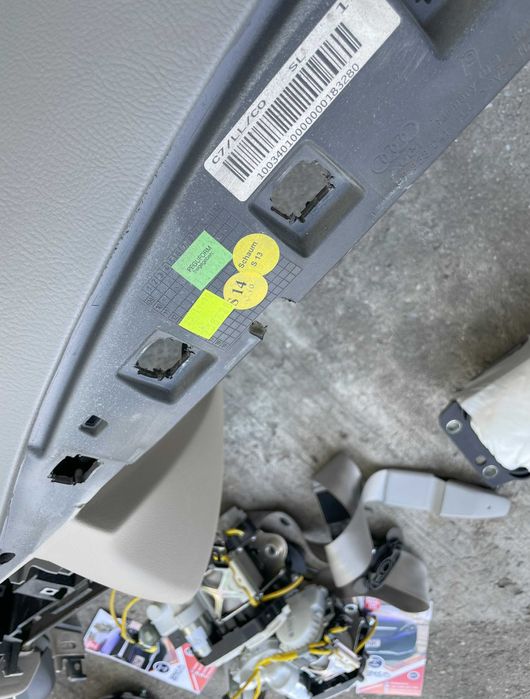 Audi A7 4g plansa de bord GRI  kit airbag volan pasager  - set centuri