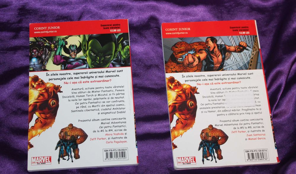 10 Benzi desenate spider-man romana Corint Cei patru fantastici Marvel