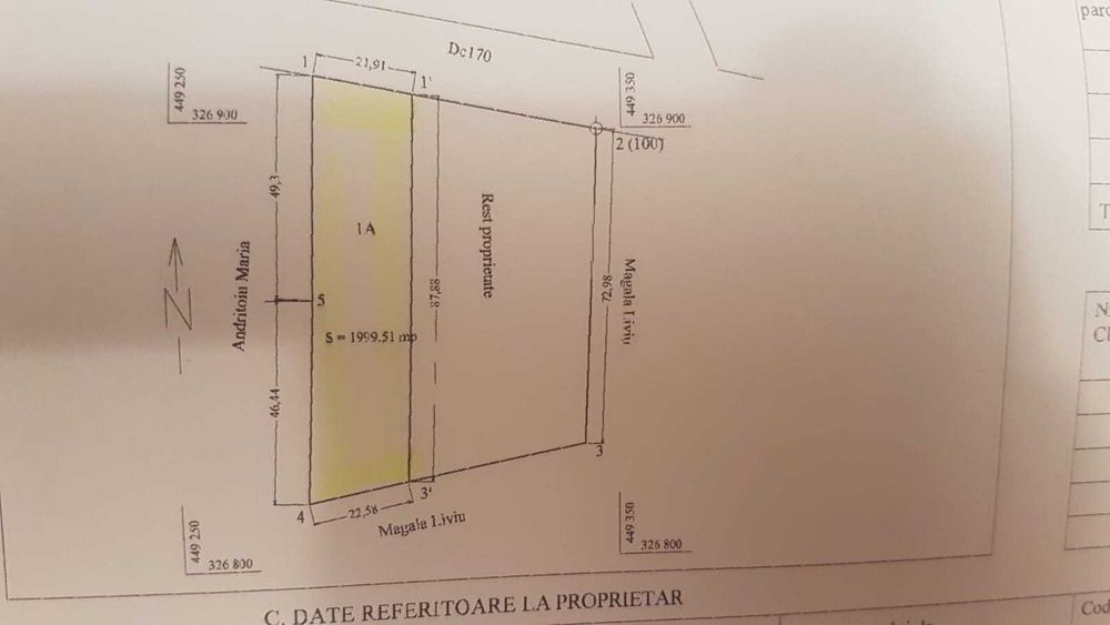 Vind sau închiriez teren intravilan