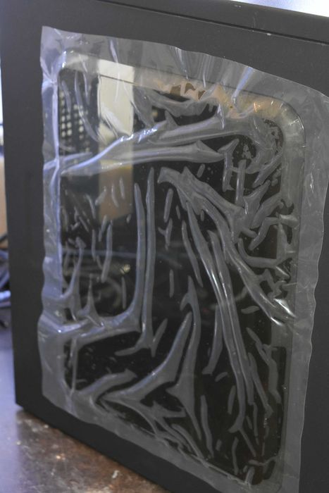 Кутия Omega HG Xtreme SX-C3153A PANEL+FAN, ATX/mATX, 2x USB 2.0, черна, без захранване