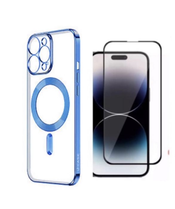 Iphone 14/15/16E/17/PRO/MAX/PLUS/AIR Husa Infin Magsafe + Folie Sticla