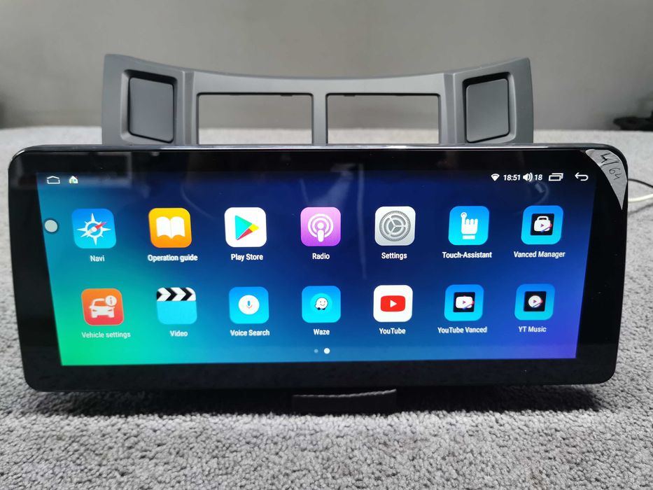 Navigatie Android Toyota Yaris 12.3 INCH octacore 4/64GB 2005-2011