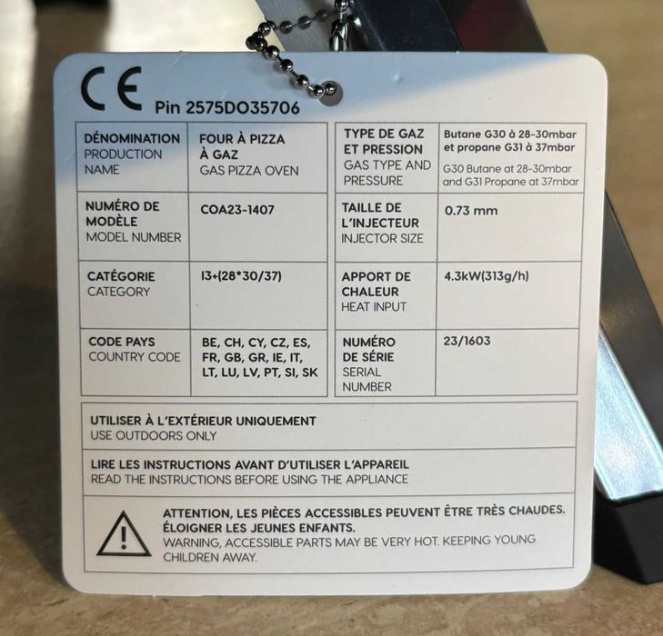 Cuptor Pizza pe gaz, Four a Pizza