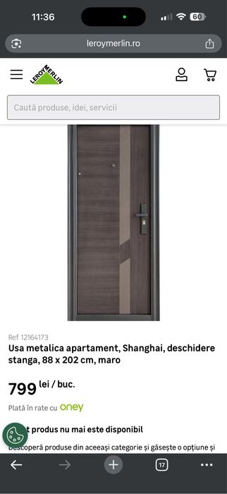 Vand 2 usi metalice de apartament