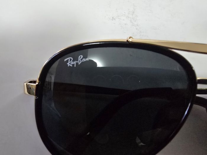 Ochelari de soare Rayban RB4414, rama aurie, lentila sticla, neagra, noi