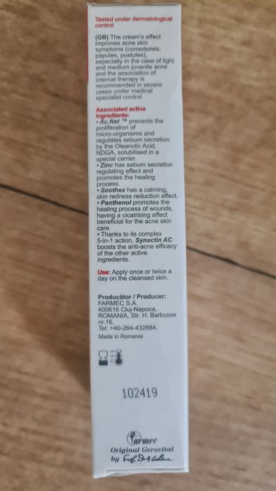 Gerovital H3 - Crema Antiacneica 50 ml