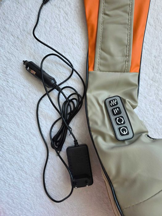 Aparat de masaj cervical Massager Neck, infrarosu si bile, piele, crem