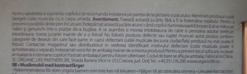 Carusel bebeluși canpol