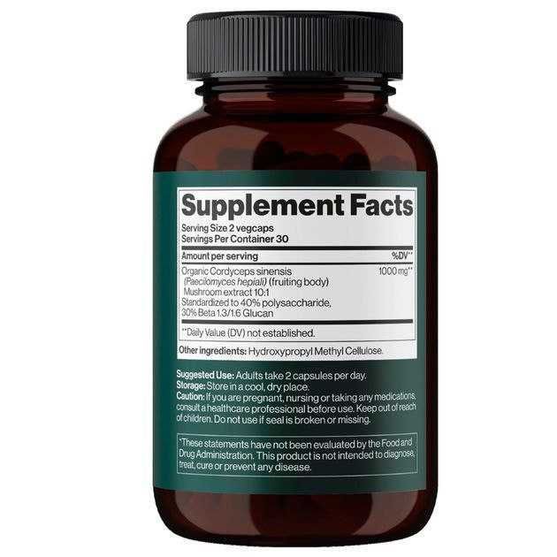 Кордицепс 1000мг 60 капс Mind Shi Organic Cordyceps Extract