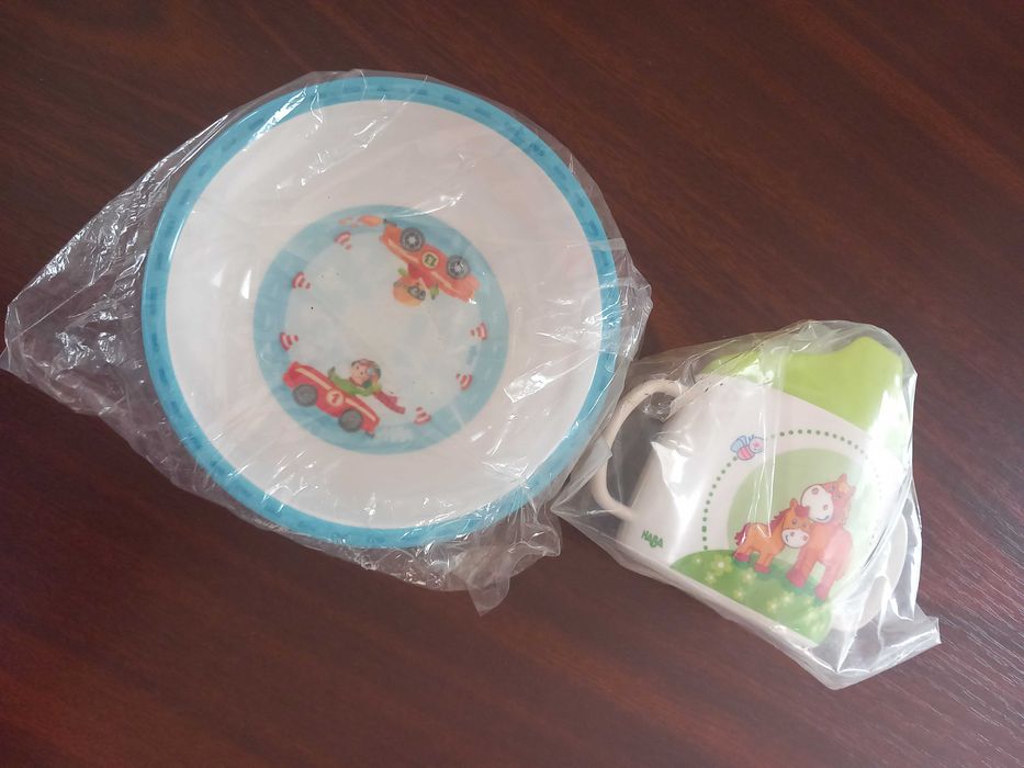 Set farfurie/cană copii Haba