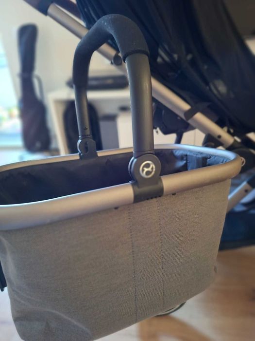 Бебешка количка за близнаци Cybex Gazelle S - сива