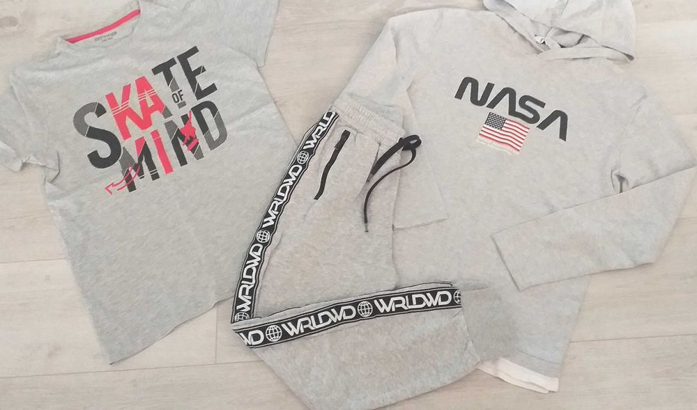 Детски фирмени оригинални дрехи размер 146-152/35-60лв.брой