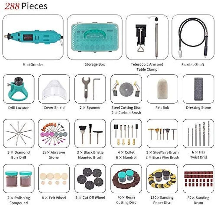 Гравер (бормашина) DIA GRINDER 130w в комплект с приставки в куфар