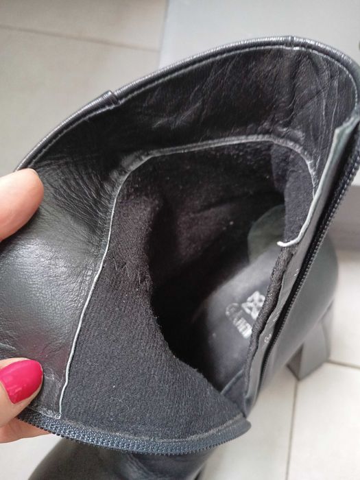 Боти от естествена кожа  Gianni