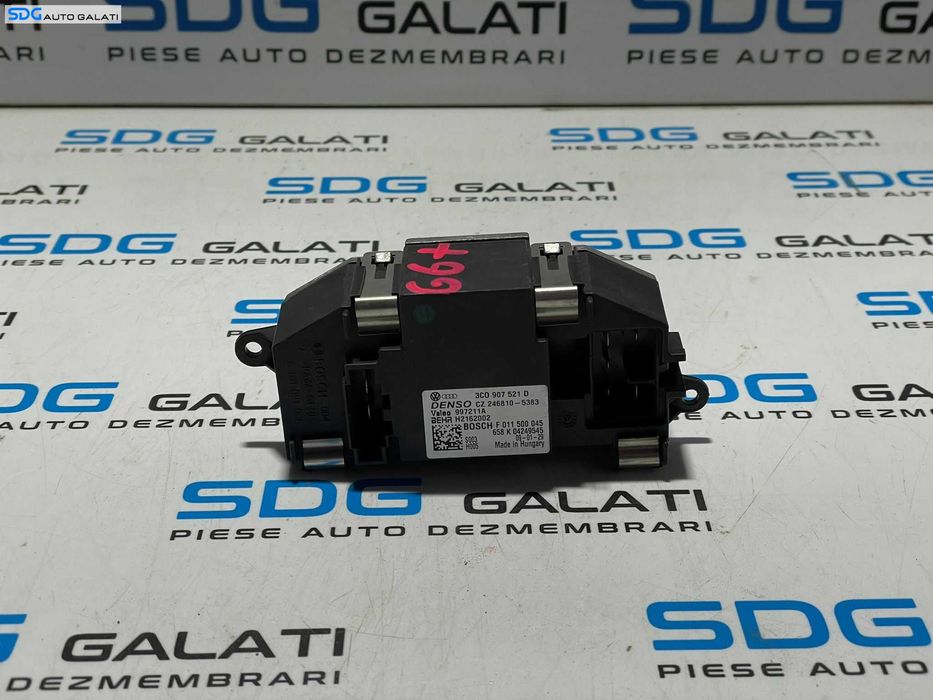 Releu Rezistenta Motoras Aeroterma Volkswagen Passat CC 2008 - 2012 Cod 3C0907521D [L3058]