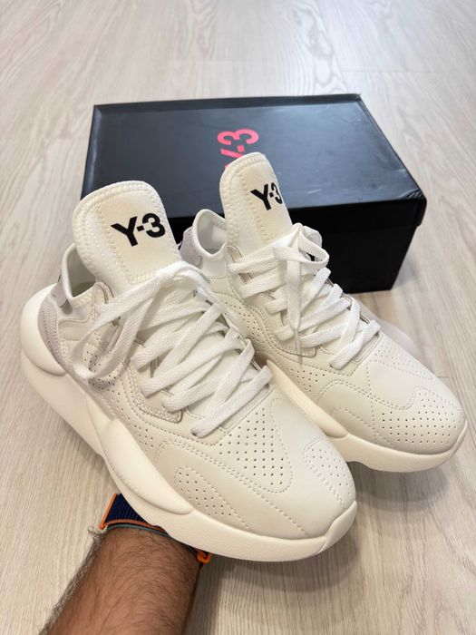 Adidasi Y-3, Kaiwa - White Premium din Piele NOI Yohji Yamamoto Y3