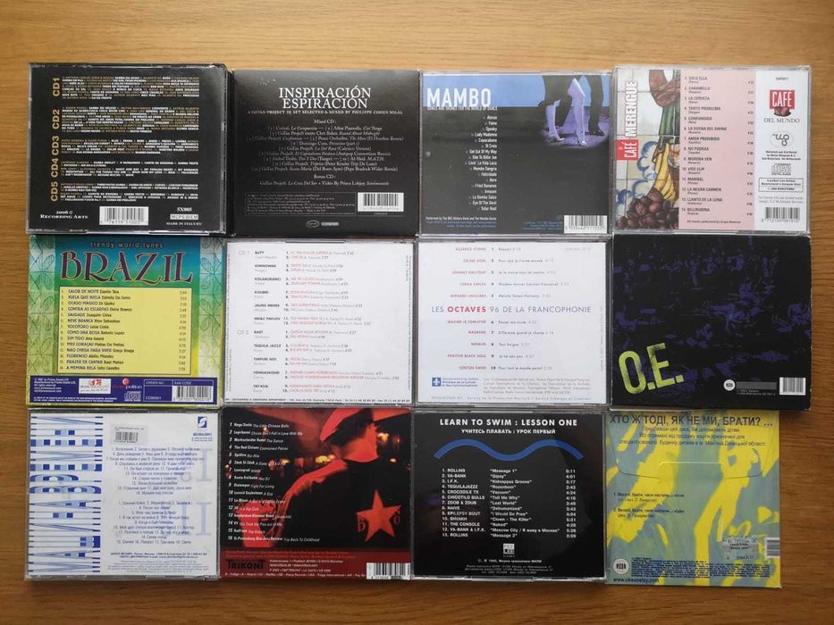 CD uri muzica Rock, Pop, Jazz, Bossa Nova, Mambo, Merengue