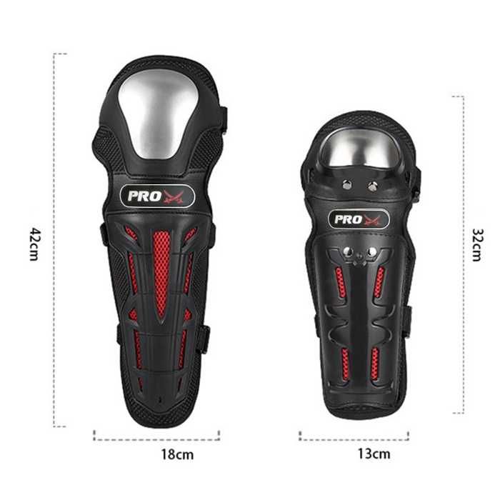 Наколенки и налакътници за мотоциклетист - комплект 4бр. протектори