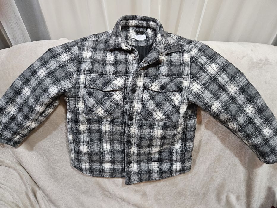 Geacă baieti in carouri căptușita Zara