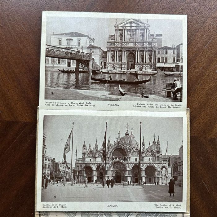 Антикварен албум със снимки Венеция - 50 изгледа, 1930 г.
