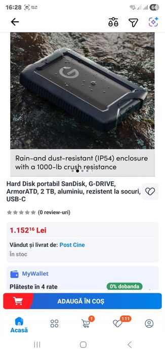 Sandisk hard disk extern G drive
