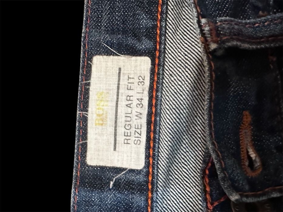 Мъжки дънки Hugo Boss W34 L32 Regular Fit Button Fly