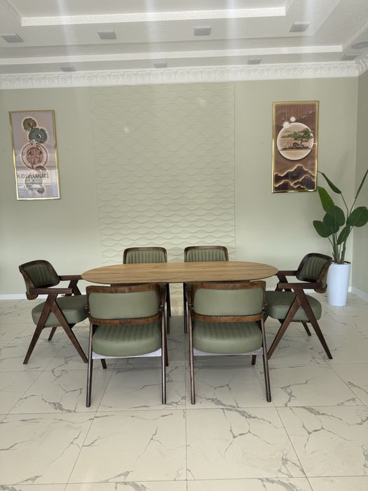 Стол ва стул 6 кишилик НОВА