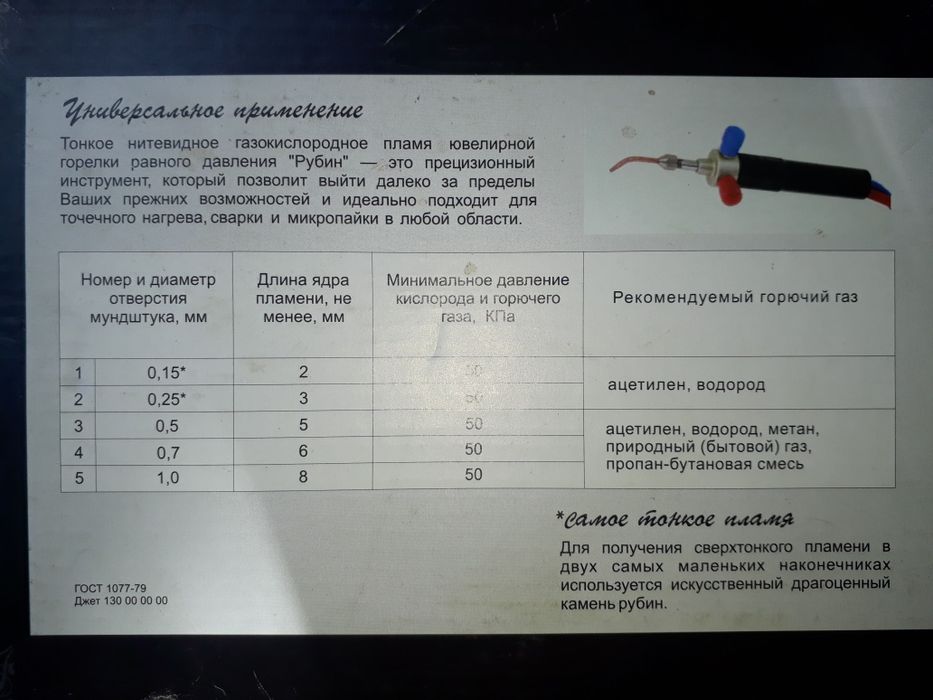 Ювелирная горелка