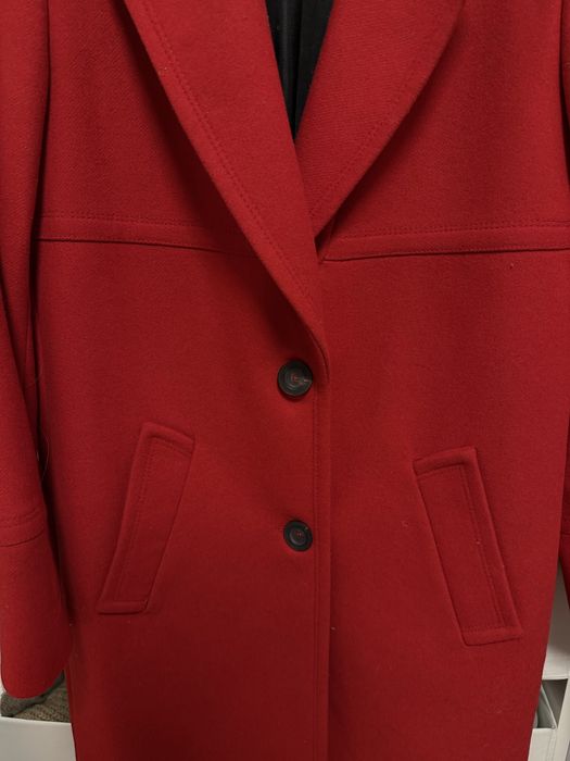 Дамско червено палто ZARA