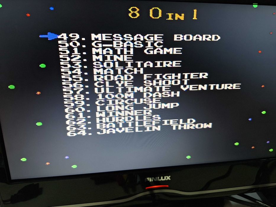 80 in 1 games, caseta discheta clasica cu joc pentru consola TV