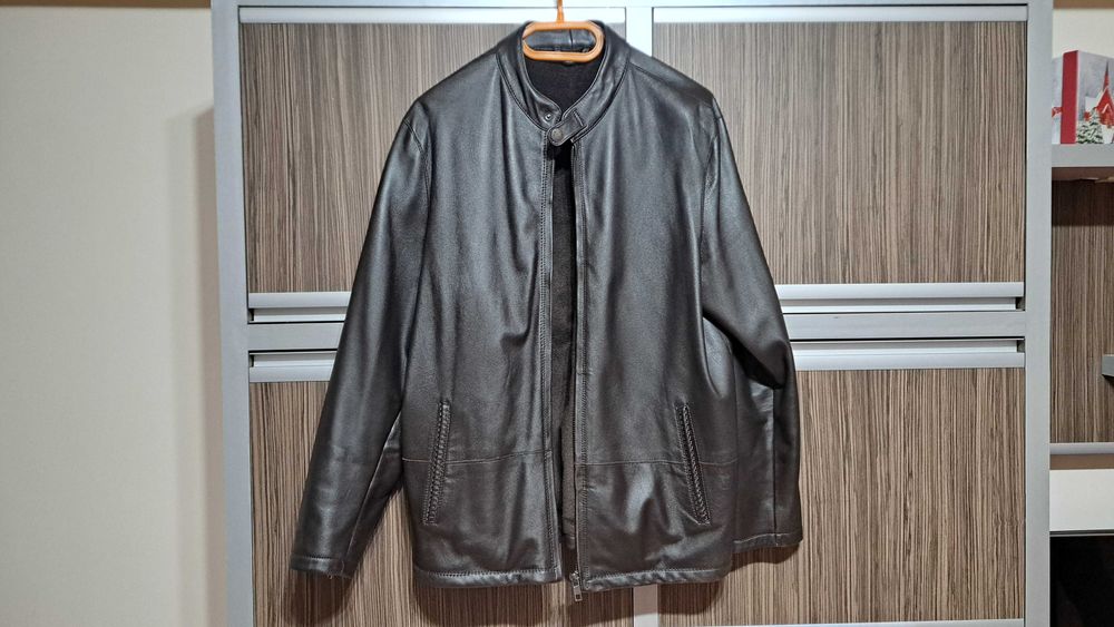 Geaca Piele naturala-Maro, Istambul -  Size: L=>XL