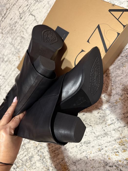 Дамски ботуши от естествена кожа