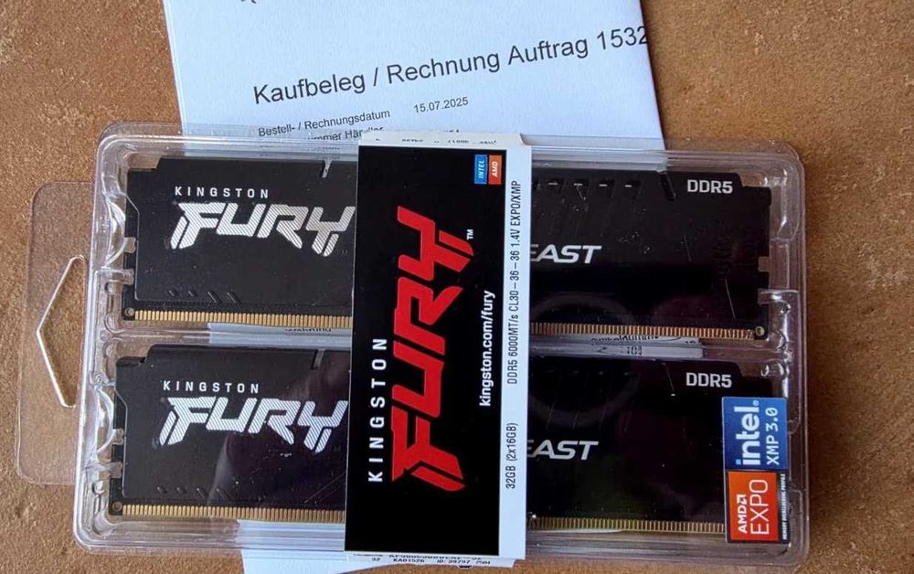 Рам памет KingstonFURY Beast 2 x 16 GB 6000
