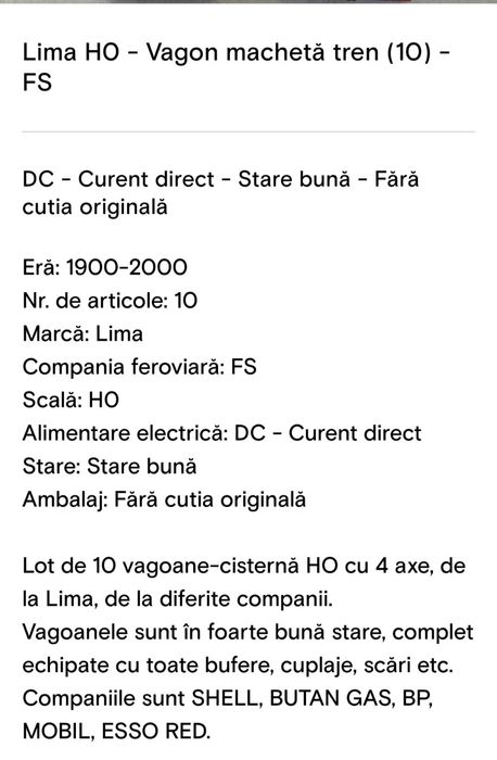 Vagoane marfa scara HO