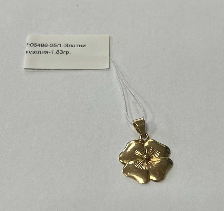 ***МНОГО КРАСИВА*** Златна висулка 1.83гр. 14К