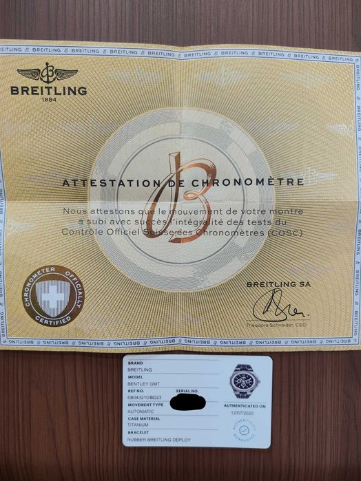 Breitling for Bentley GMT B04 – Titanium – Full Set