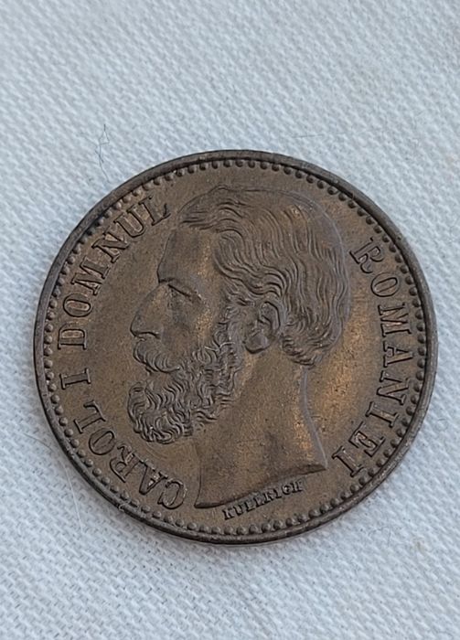 Moneda 2 bani 1879 Carol l UNC bani vechi