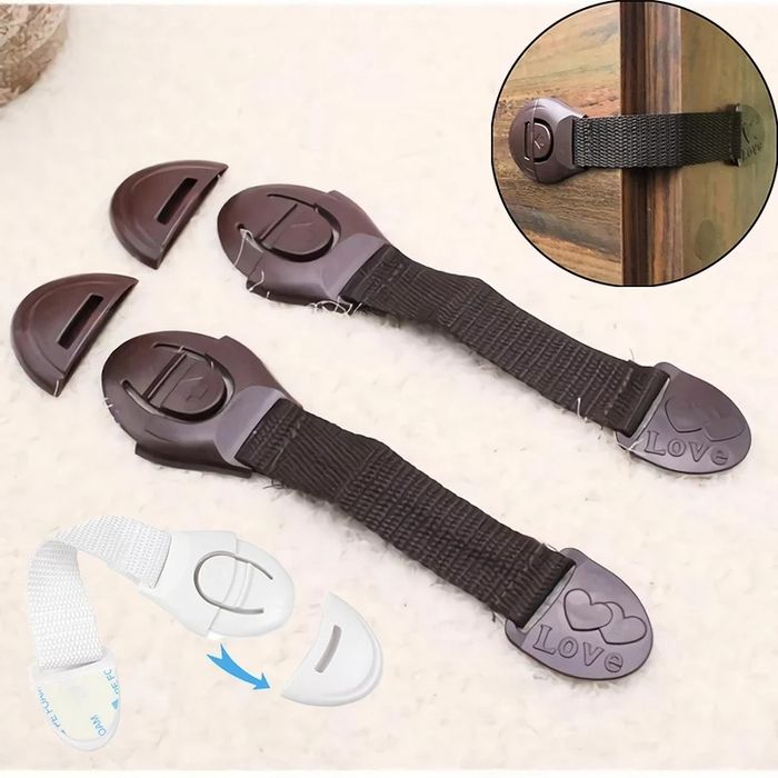 10 БР. Закопчалка / предпазител за шкаф, чекмедже, гардероб и др.