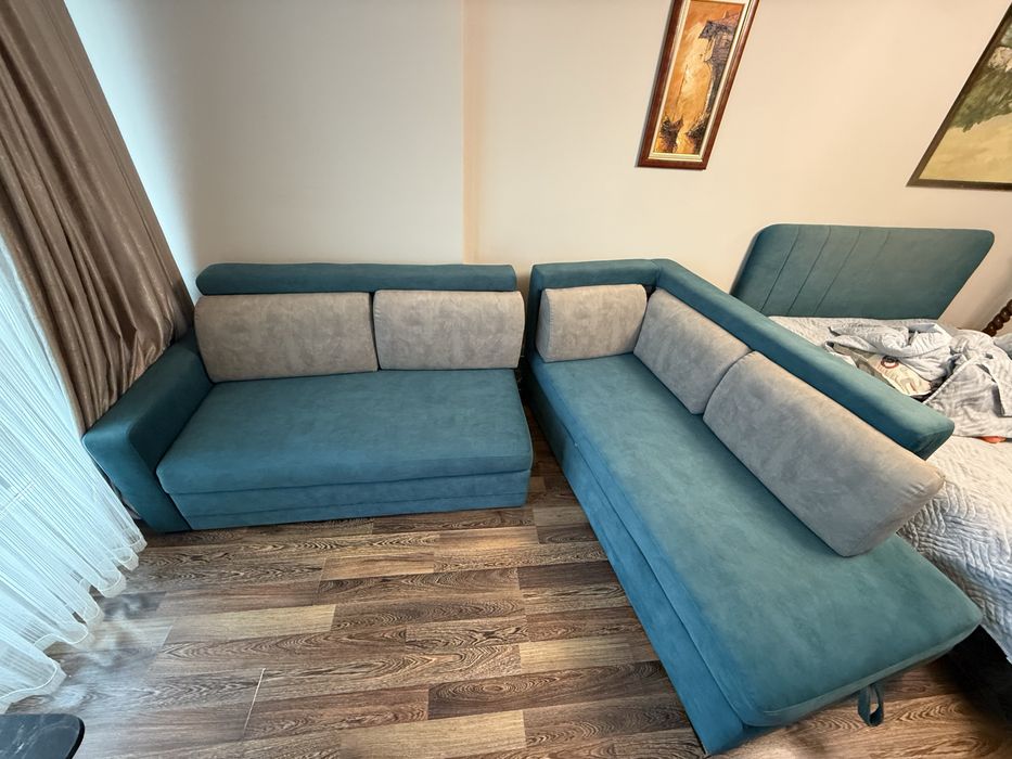 Разтегателен диван от две части 250х190