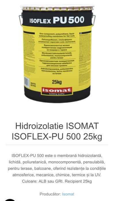 Isomat Isoflex Pu 500  lot 2019
