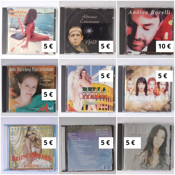 CD дискове по 3 и 5 €/диск