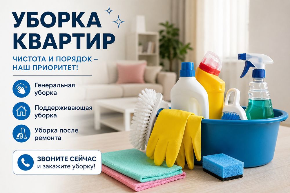 Уборка домов  и  коттеджей