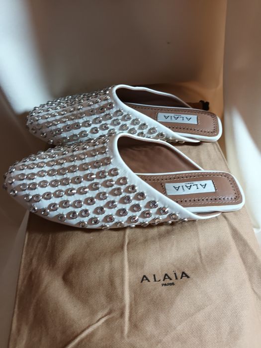 Alaïa чехли ест.кожа