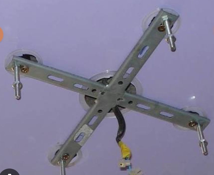 Установка люстра.